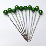Emerald Hair Pins